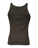 Dolce & Gabbana Black Cotton Sleeveless Round Neck Tank T-shirt