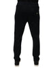 Dolce & Gabbana Black Cotton Jogger Jogging Pants