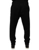 Dolce & Gabbana Black Cotton Jogger Jogging Pants