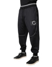 Dolce & Gabbana Black Polyester Logo Jogger Pants
