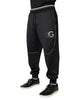 Dolce & Gabbana Black Polyester Logo Jogger Pants