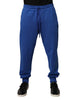 Dolce & Gabbana Blue Cotton Jogger Mid Waist Pants