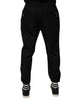 Dolce & Gabbana Black Cotton Men Jogger Sweatpants Pants