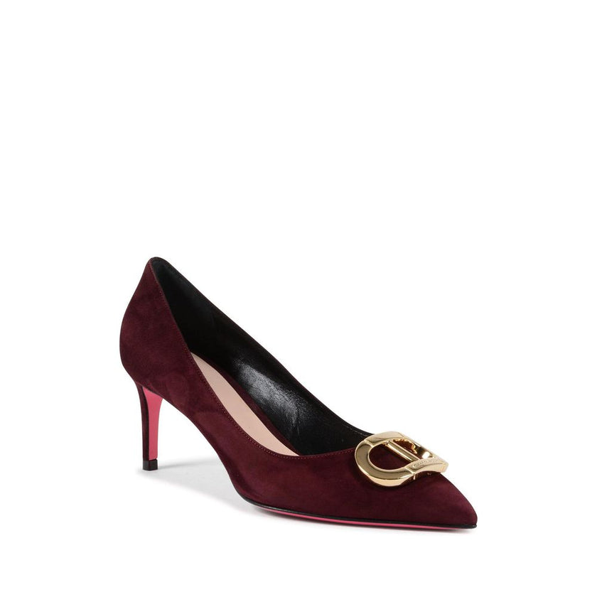 Dee Ocleppo Bordeaux Suede Leather Pump