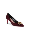 Dee Ocleppo Bordeaux Suede Leather Pump