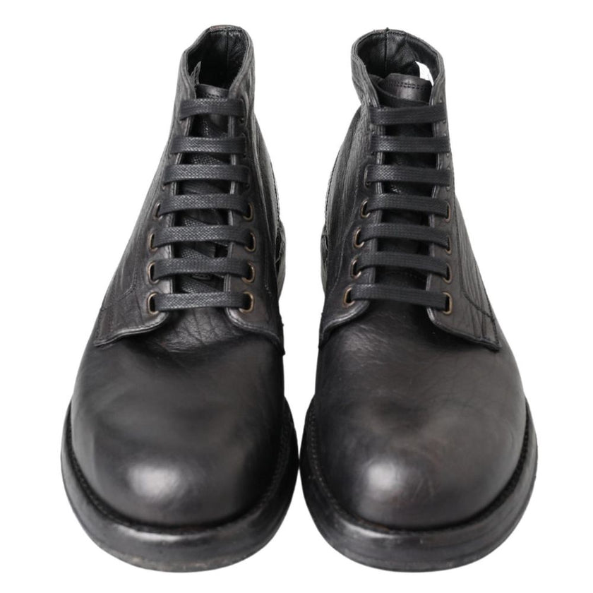Dolce & Gabbana Black Leather Boot