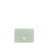Prada Raffia Card Holder