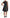 Dolce & Gabbana Elegant Gray Mini A-Line Dress with Purple Tulip