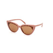 Emilio Pucci Brown Haircalf Sunglasses