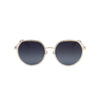 Polaroid Gold Stainless Steel Sunglasses