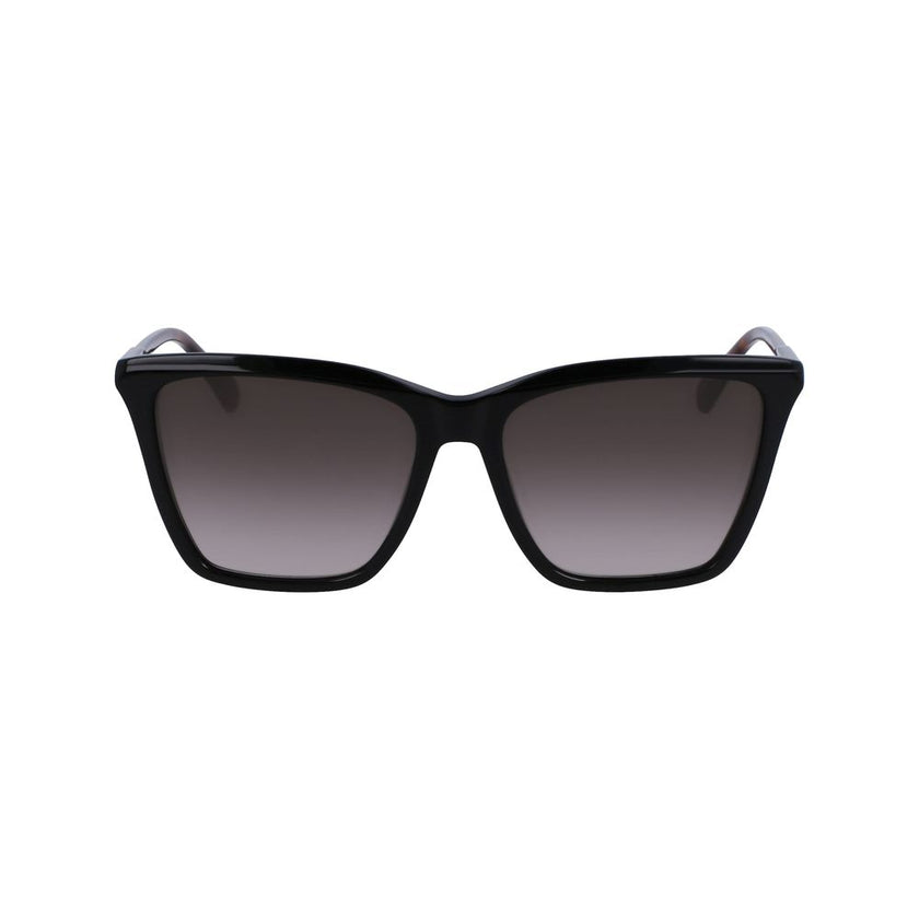Longchamp Black Haircalf Sunglasses