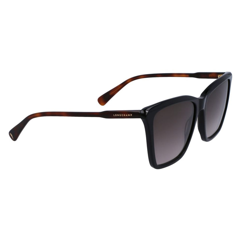 Longchamp Black Haircalf Sunglasses