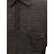 Corneliani Gray Wool Polo Shirt