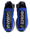Dolce & Gabbana Blue Logo Low Top Sorrento Sneakers Shoes