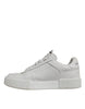 Dolce & Gabbana White Miami Leather Low Top Sneakers Shoes