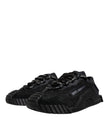 Dolce & Gabbana Black Nylon Low Top NS1 Sneakers Shoes