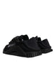 Dolce & Gabbana Black Nylon Low Top NS1 Sneakers Shoes