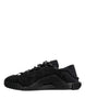 Dolce & Gabbana Black Nylon Low Top NS1 Sneakers Shoes