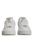 Dolce & Gabbana White Miami Leather Low Top Sneakers Shoes