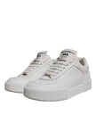 Dolce & Gabbana White Miami Leather Low Top Sneakers Shoes
