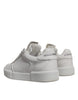 Dolce & Gabbana White Miami Leather Low Top Sneakers Shoes