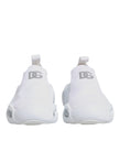 Dolce & Gabbana White Slip On Wave Low Top Sneakers Shoes