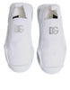 Dolce & Gabbana White Slip On Wave Low Top Sneakers Shoes