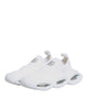 Dolce & Gabbana White Slip On Wave Low Top Sneakers Shoes