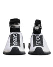Dolce & Gabbana White Black Sorrento Socks Sneakers Shoes
