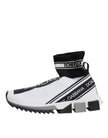Dolce & Gabbana White Black Sorrento Socks Sneakers Shoes