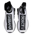 Dolce & Gabbana White Black Sorrento Socks Sneakers Shoes