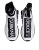 Dolce & Gabbana White Black Sorrento Socks Sneakers Shoes