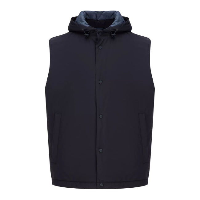 Herno Blue Nylon Vest