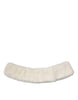 Dolce & Gabbana White Mink Fur Collar Women Neck Wrap Scarf