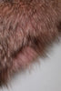 Dolce & Gabbana Pink Frost Fox Fur Neck Warmer Winter Scarf