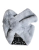 Dolce & Gabbana Powder Blue Mink Fur Neck Warmer Scarf