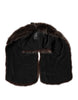 Dolce & Gabbana Brown Raccoon Fur Neck Warmer Winter Scarf