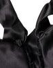 Dolce & Gabbana Black Lamb Fur Women Neck Warmer Winter Scarf