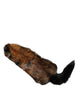 Dolce & Gabbana Brown Red Fox Fur Neck Warmer Winter Scarf