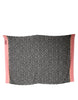 Dolce & Gabbana Black White Polka Dots Fringes Wrap Scarf
