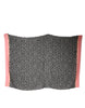 Dolce & Gabbana Black White Polka Dots Fringes Wrap Scarf