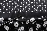Dolce & Gabbana Black Floral Silk Square Wrap Shawl Scarf
