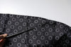 Dolce & Gabbana Black Circles Silk Fringes Shawl Wrap Scarf