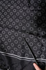 Dolce & Gabbana Black Circles Silk Fringes Shawl Wrap Scarf
