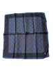 Dolce & Gabbana Blue Lady Bug Silk Square Handkerchief Scarf