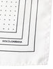 Dolce & Gabbana White Polka Dots Square Handkerchief Scarf