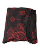 Dolce & Gabbana Black Red Floral Modal Wrap Shawl Scarf