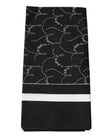 Dolce & Gabbana Black Patterned Cotton Handkerchief Scarf