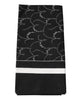 Dolce & Gabbana Black Patterned Cotton Handkerchief Scarf