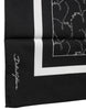 Dolce & Gabbana Black Patterned Cotton Handkerchief Scarf